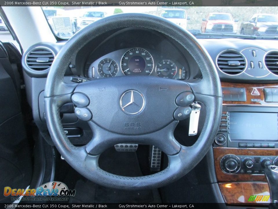2006 Mercedes-Benz CLK 350 Coupe Silver Metallic / Black Photo #13