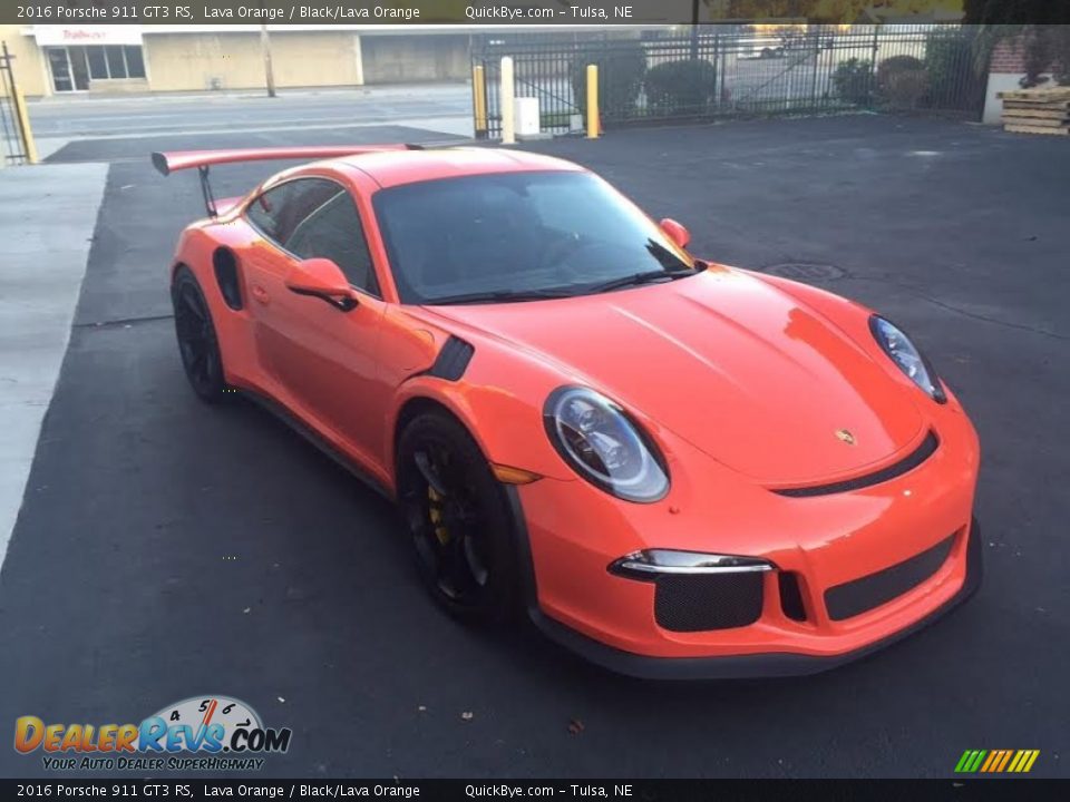 Front 3/4 View of 2016 Porsche 911 GT3 RS Photo #5