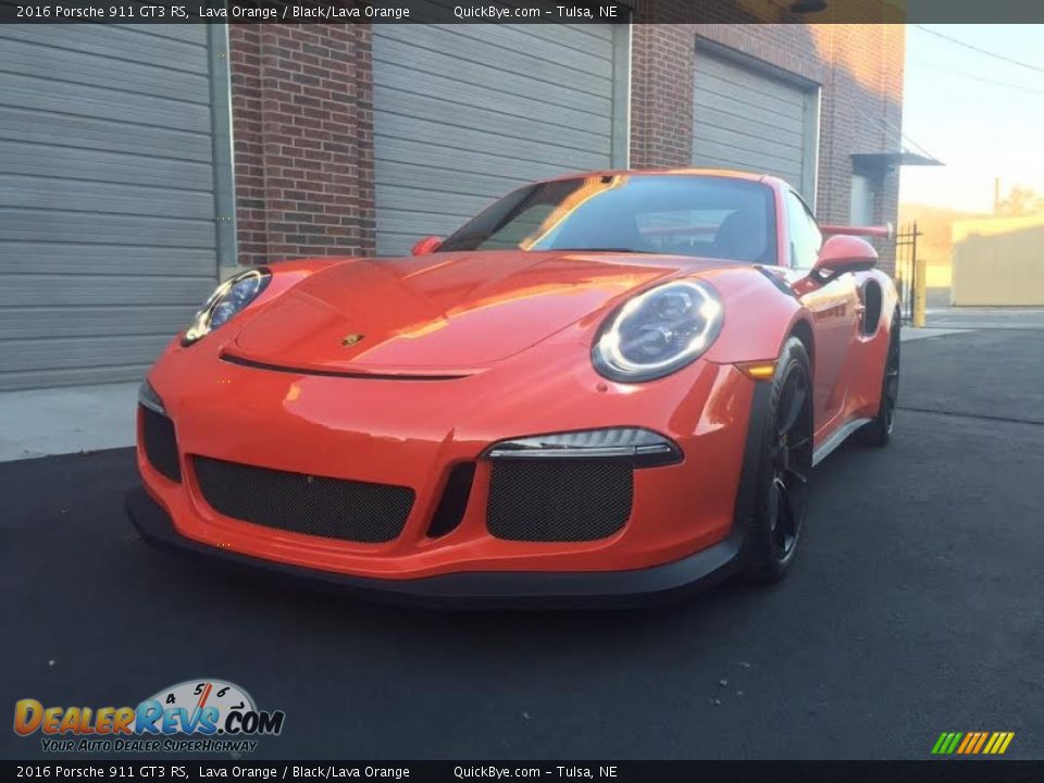 2016 Porsche 911 GT3 RS Lava Orange / Black/Lava Orange Photo #6