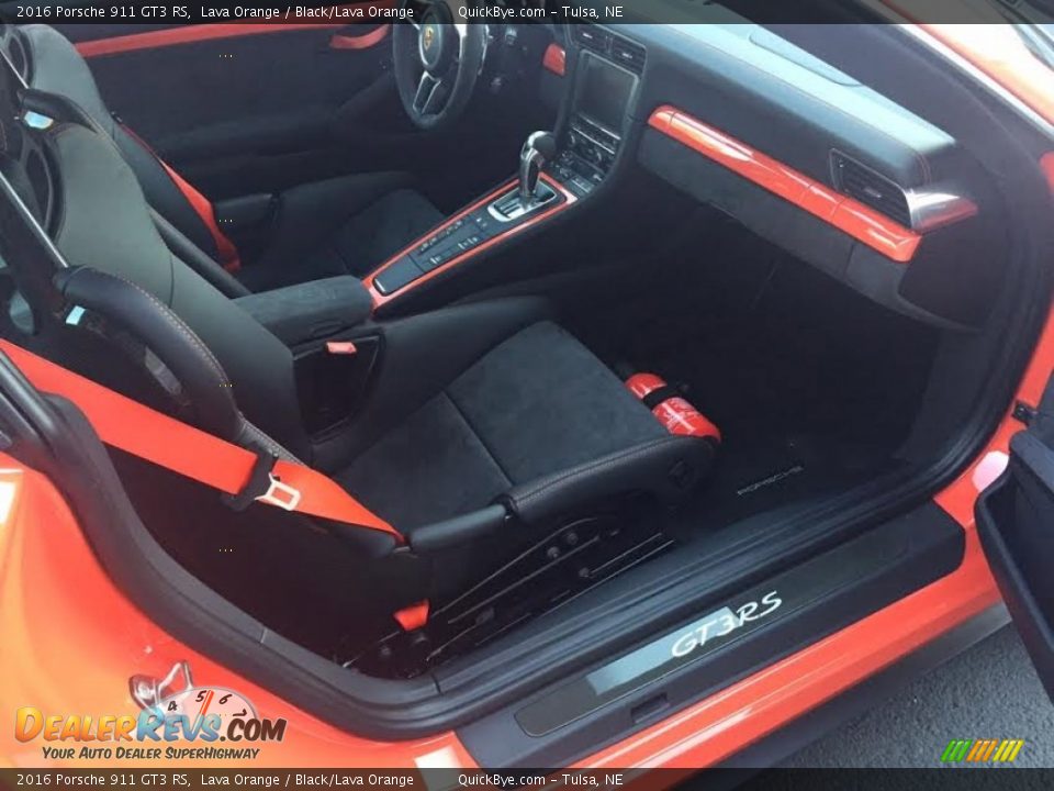 2016 Porsche 911 GT3 RS Lava Orange / Black/Lava Orange Photo #12
