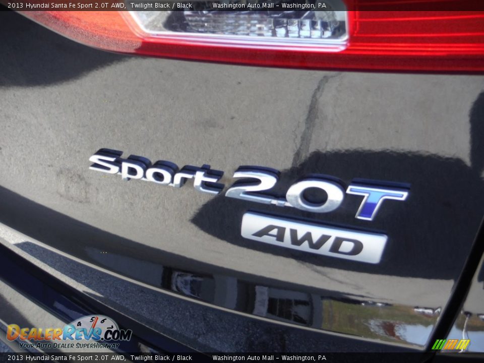 2013 Hyundai Santa Fe Sport 2.0T AWD Twilight Black / Black Photo #10