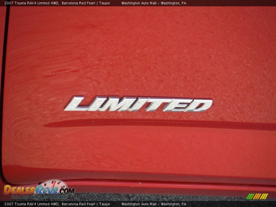 2007 Toyota RAV4 Limited 4WD Barcelona Red Pearl / Taupe Photo #6