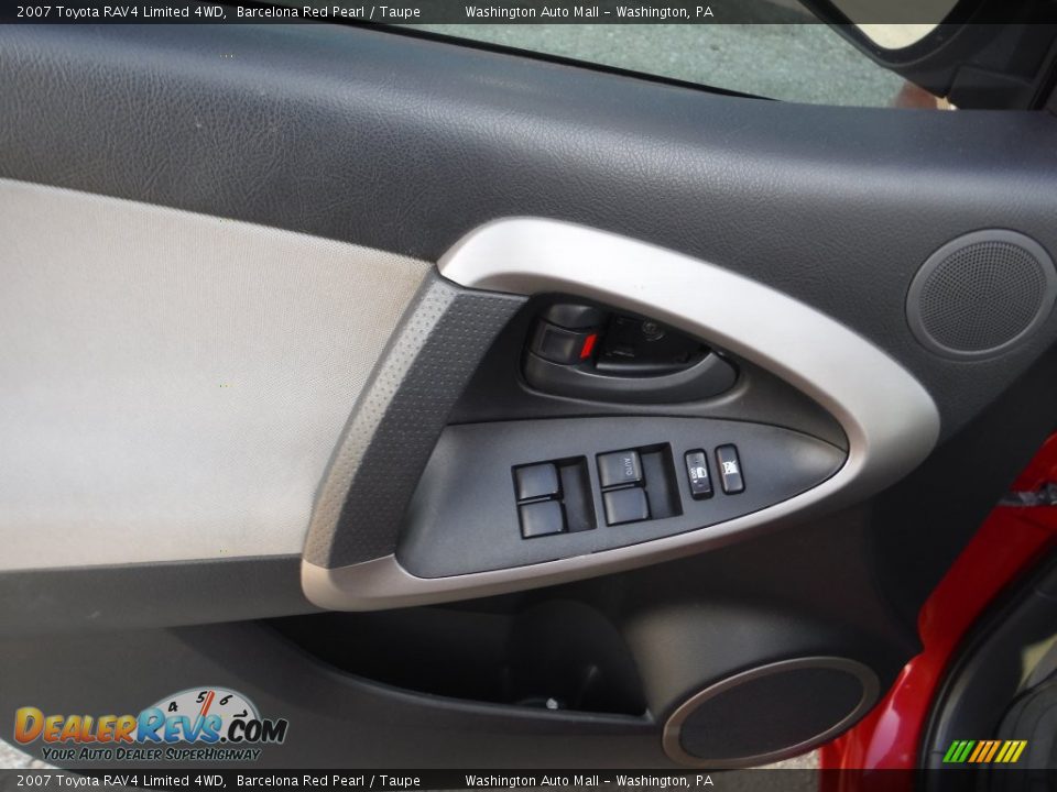 2007 Toyota RAV4 Limited 4WD Barcelona Red Pearl / Taupe Photo #10