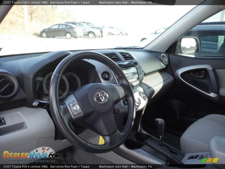 2007 Toyota RAV4 Limited 4WD Barcelona Red Pearl / Taupe Photo #11