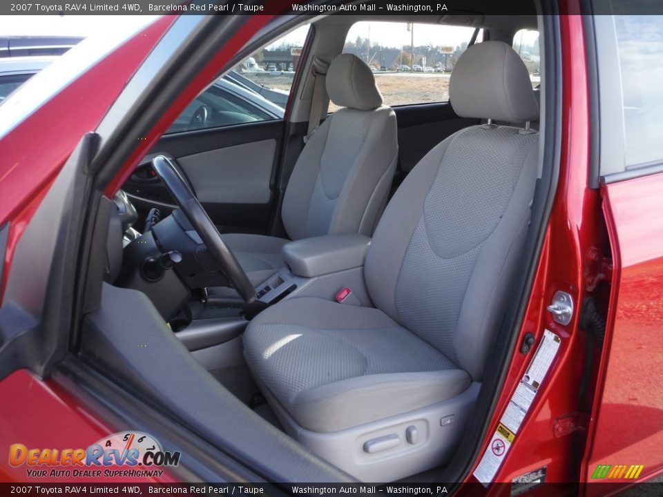 2007 Toyota RAV4 Limited 4WD Barcelona Red Pearl / Taupe Photo #12