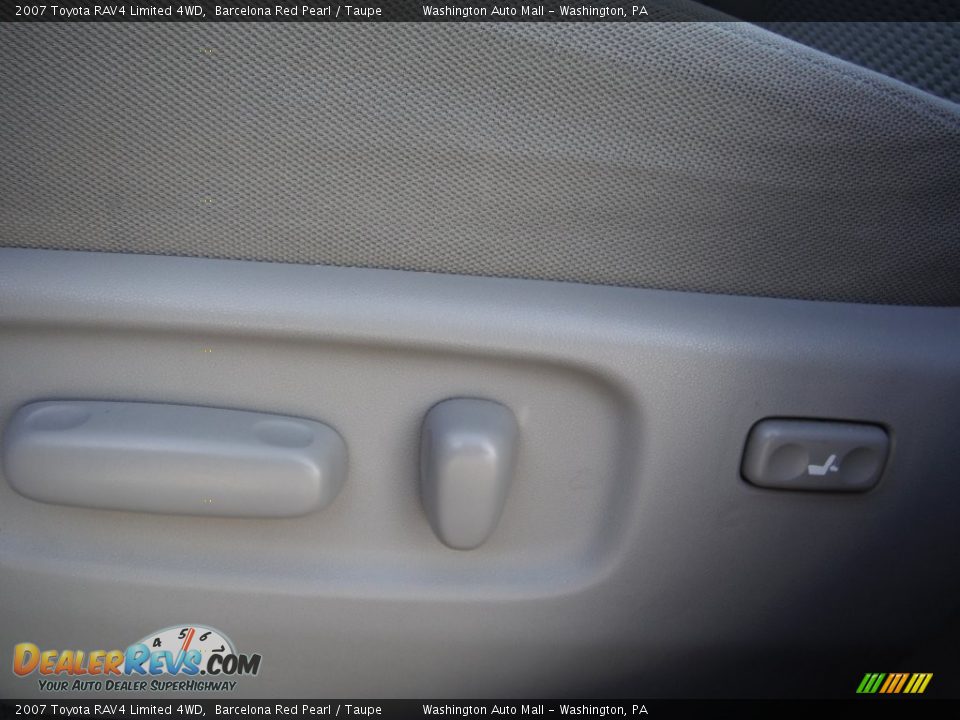 2007 Toyota RAV4 Limited 4WD Barcelona Red Pearl / Taupe Photo #13
