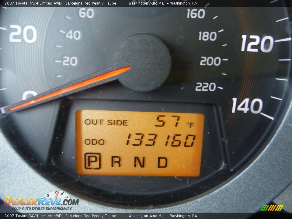 2007 Toyota RAV4 Limited 4WD Barcelona Red Pearl / Taupe Photo #20