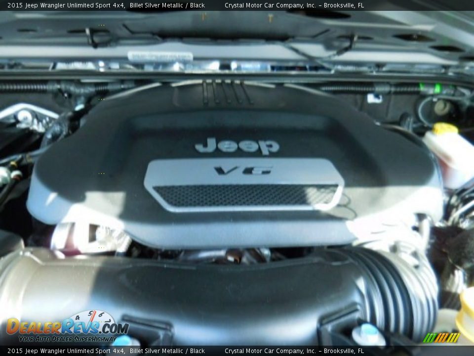 2015 Jeep Wrangler Unlimited Sport 4x4 Billet Silver Metallic / Black Photo #16
