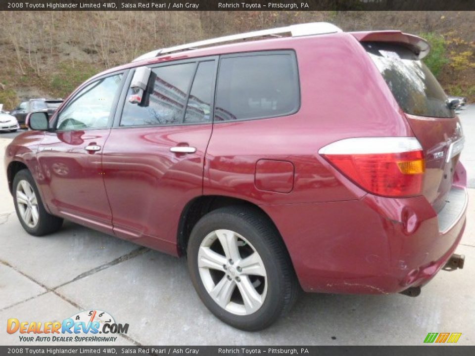 2008 Toyota Highlander Limited 4WD Salsa Red Pearl / Ash Gray Photo #5