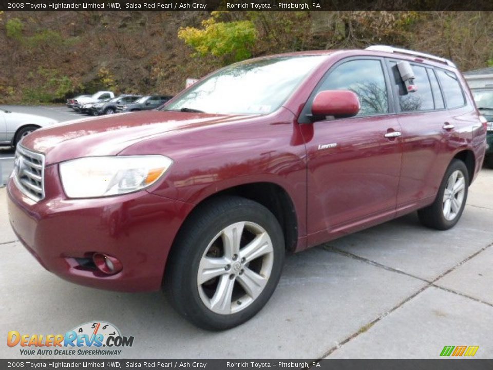 Front 3/4 View of 2008 Toyota Highlander Limited 4WD Photo #7