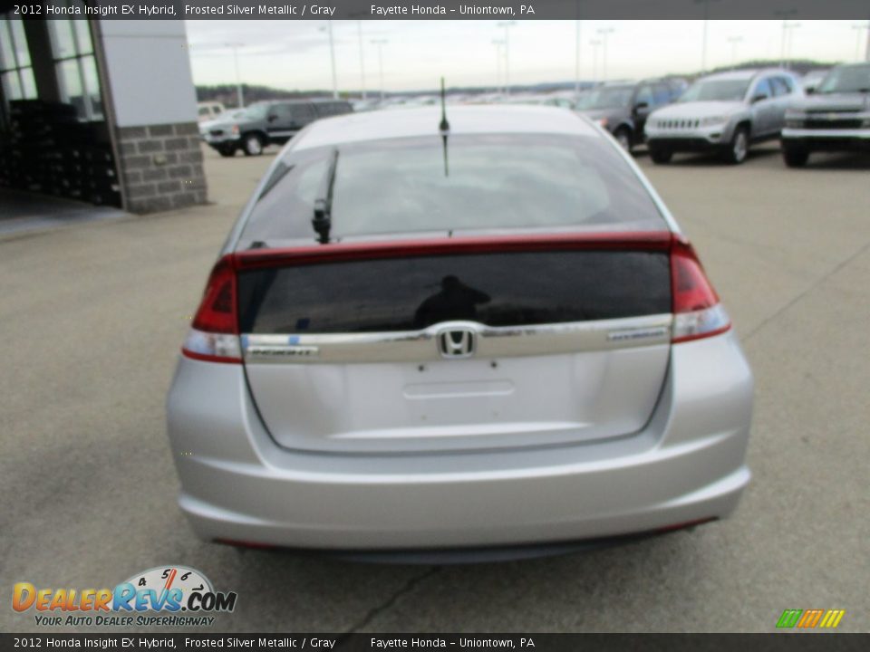 2012 Honda Insight EX Hybrid Frosted Silver Metallic / Gray Photo #3