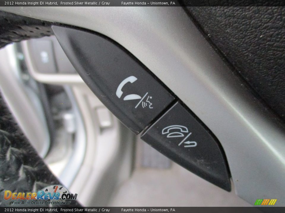2012 Honda Insight EX Hybrid Frosted Silver Metallic / Gray Photo #15