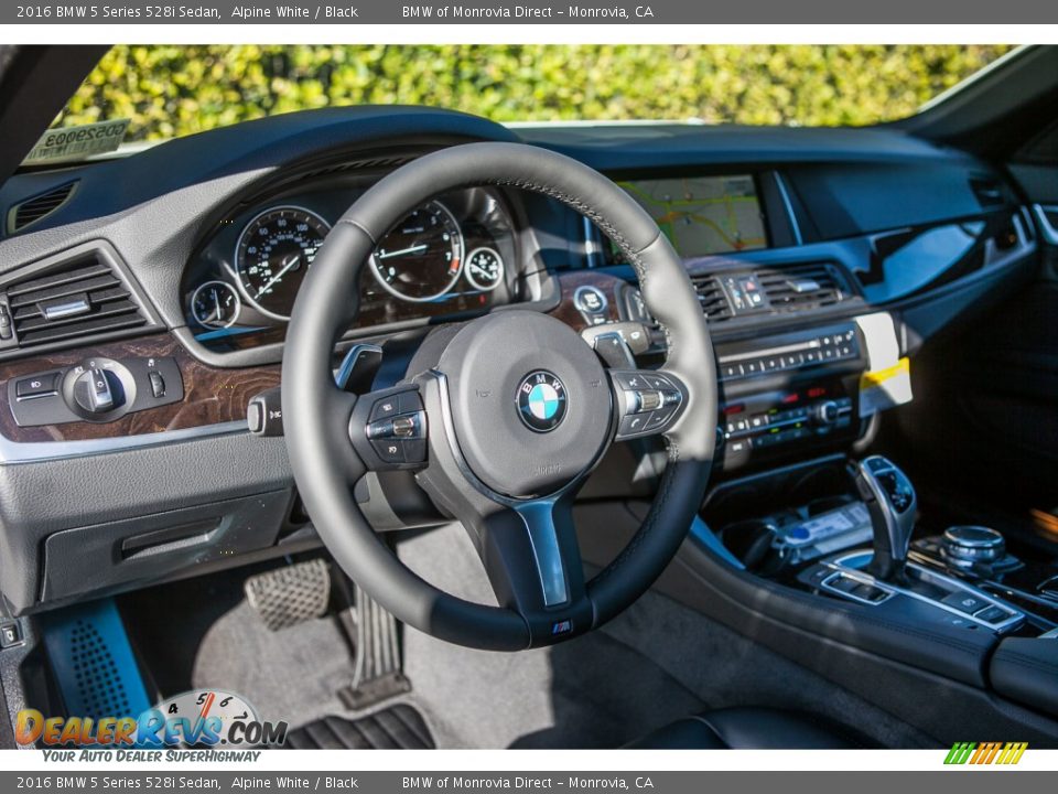 2016 BMW 5 Series 528i Sedan Alpine White / Black Photo #5