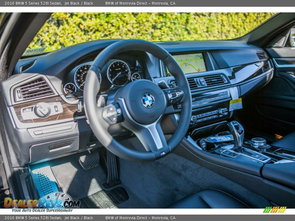 2016 BMW 5 Series 528i Sedan Jet Black / Black Photo #5