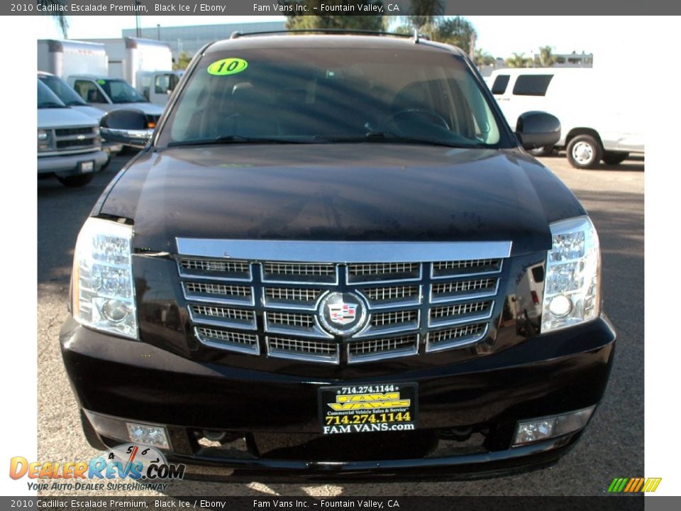 2010 Cadillac Escalade Premium Black Ice / Ebony Photo #8