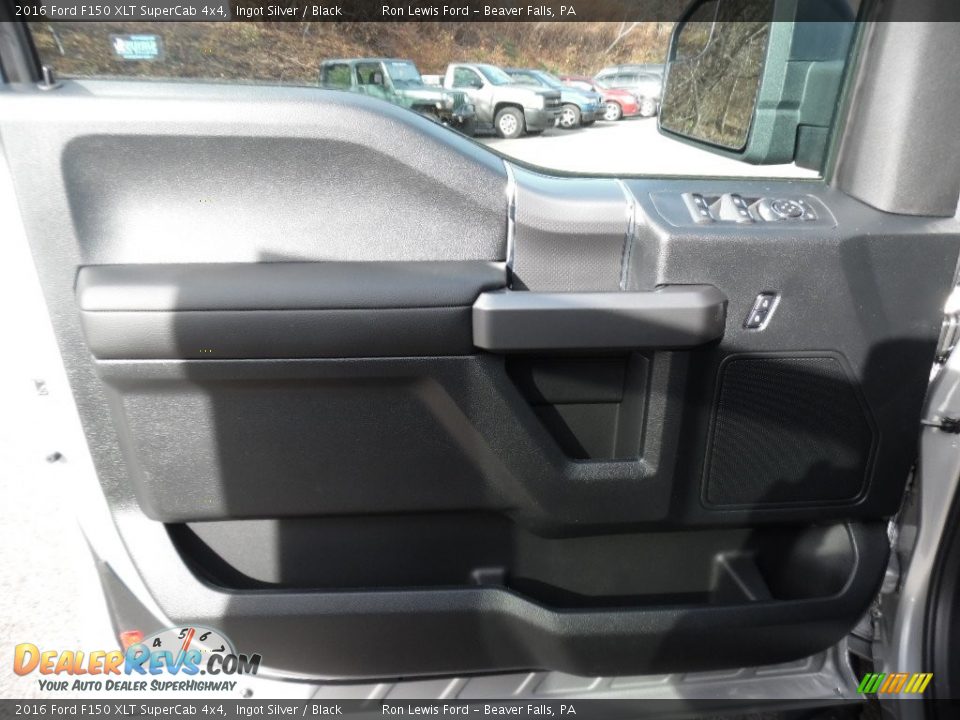 2016 Ford F150 XLT SuperCab 4x4 Ingot Silver / Black Photo #13