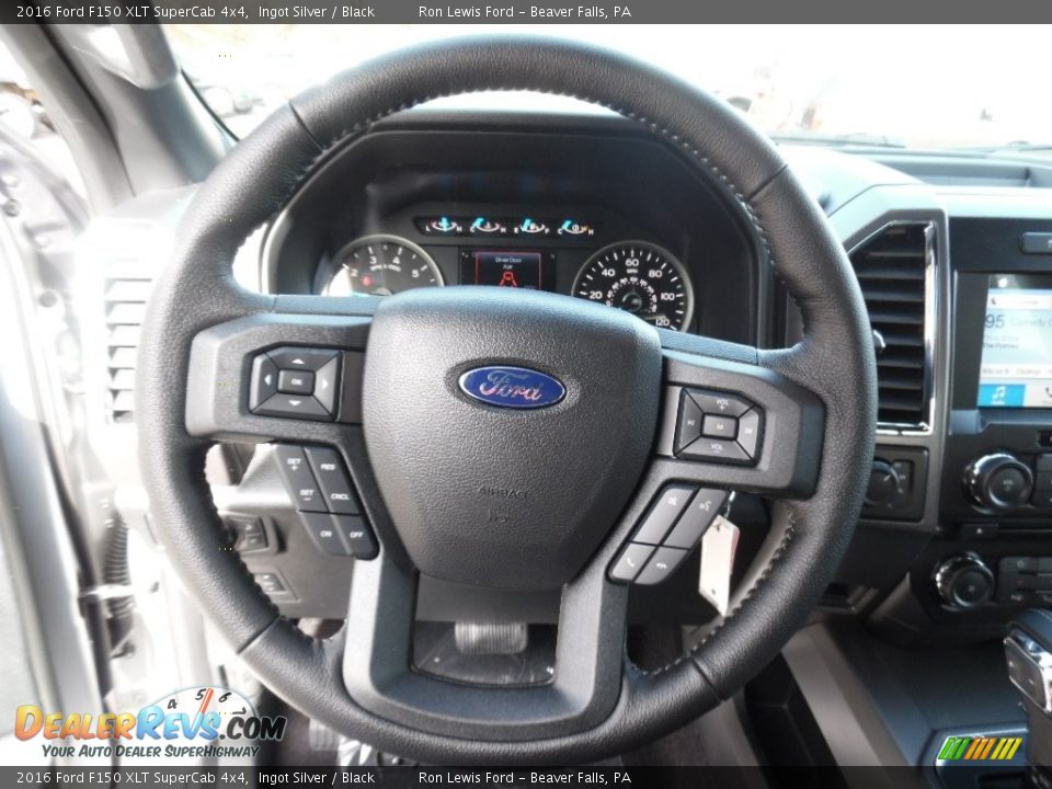 2016 Ford F150 XLT SuperCab 4x4 Steering Wheel Photo #15