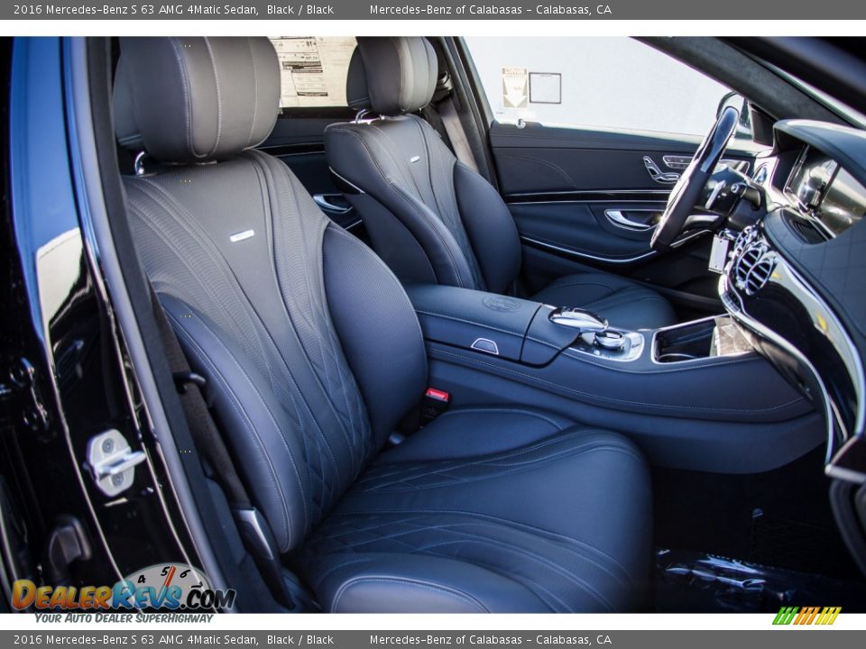 Front Seat of 2016 Mercedes-Benz S 63 AMG 4Matic Sedan Photo #8