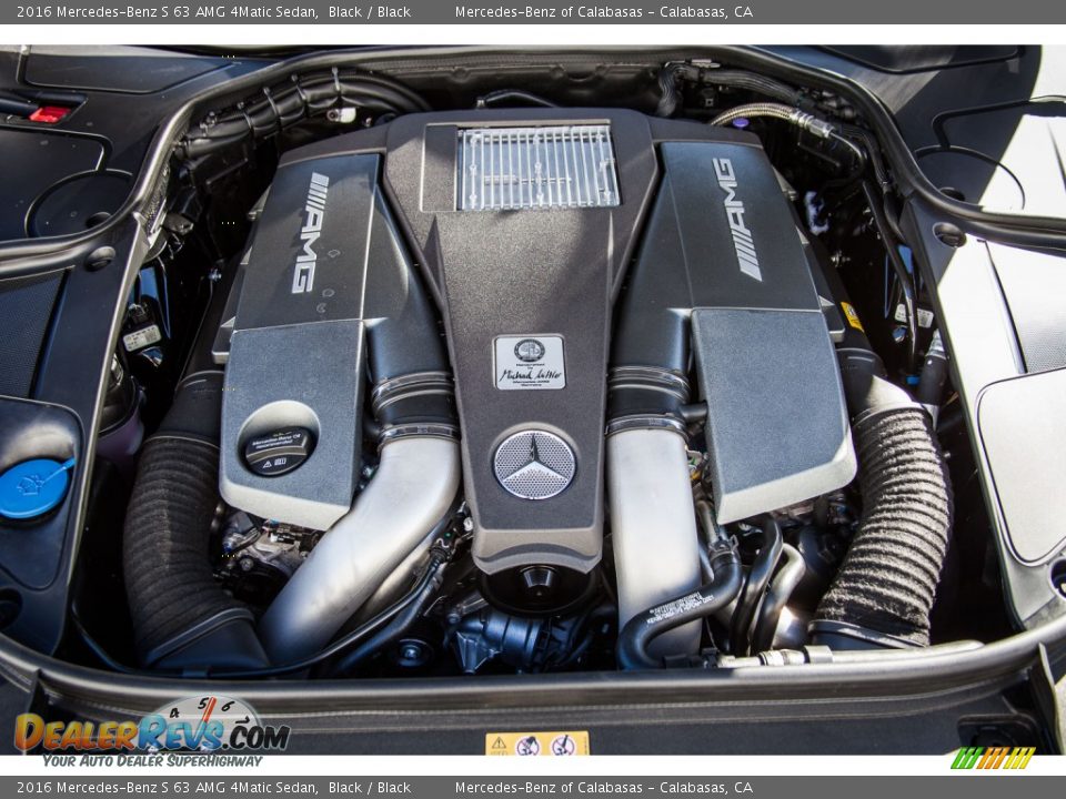 2016 Mercedes-Benz S 63 AMG 4Matic Sedan 5.5 Liter AMG biturbo DOHC 32-Valve VVT V8 Engine Photo #9