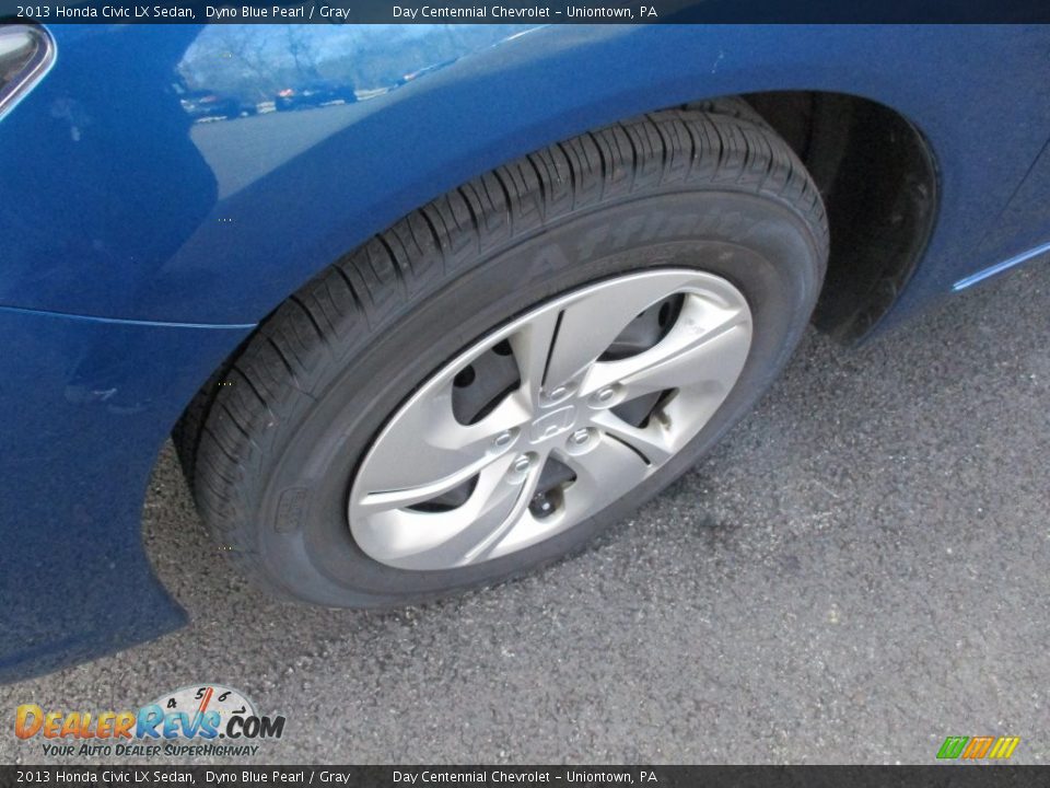 2013 Honda Civic LX Sedan Dyno Blue Pearl / Gray Photo #13