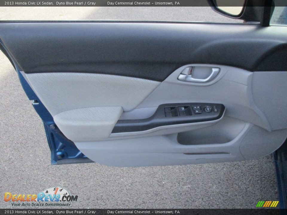 2013 Honda Civic LX Sedan Dyno Blue Pearl / Gray Photo #14