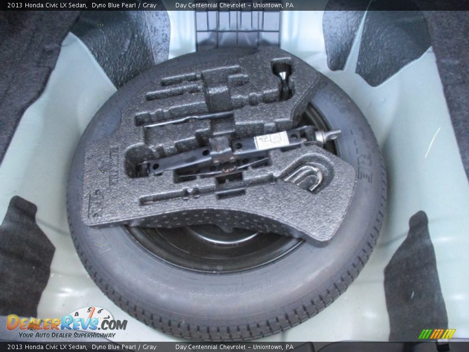 2013 Honda Civic LX Sedan Dyno Blue Pearl / Gray Photo #16