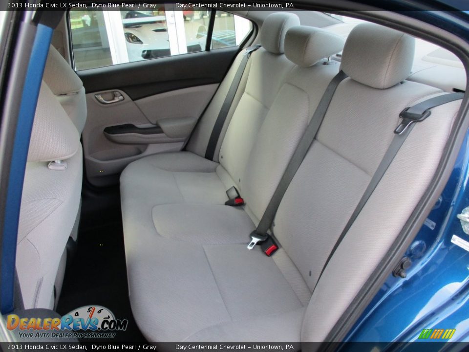 2013 Honda Civic LX Sedan Dyno Blue Pearl / Gray Photo #20