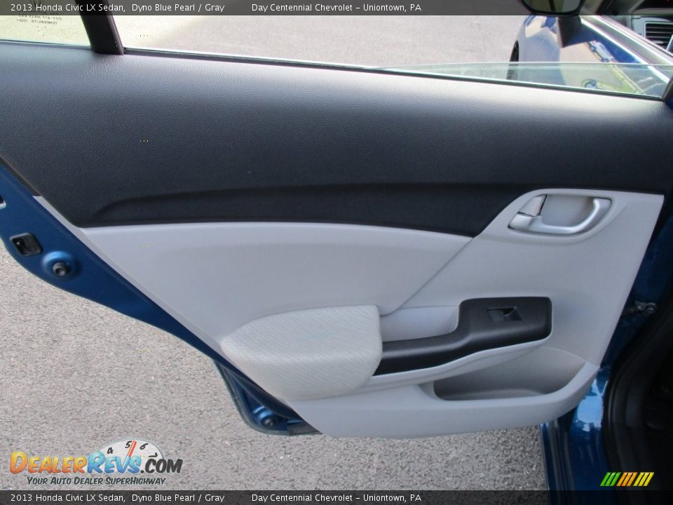 2013 Honda Civic LX Sedan Dyno Blue Pearl / Gray Photo #21