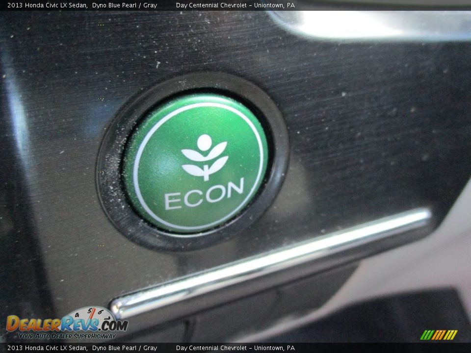 2013 Honda Civic LX Sedan Dyno Blue Pearl / Gray Photo #23