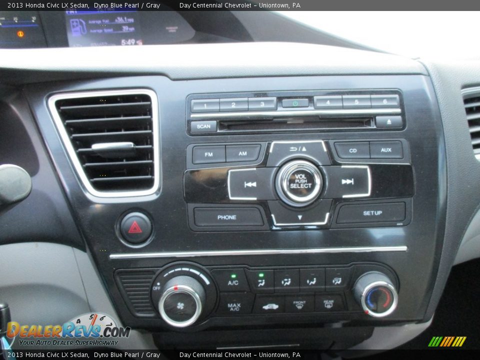 2013 Honda Civic LX Sedan Dyno Blue Pearl / Gray Photo #26
