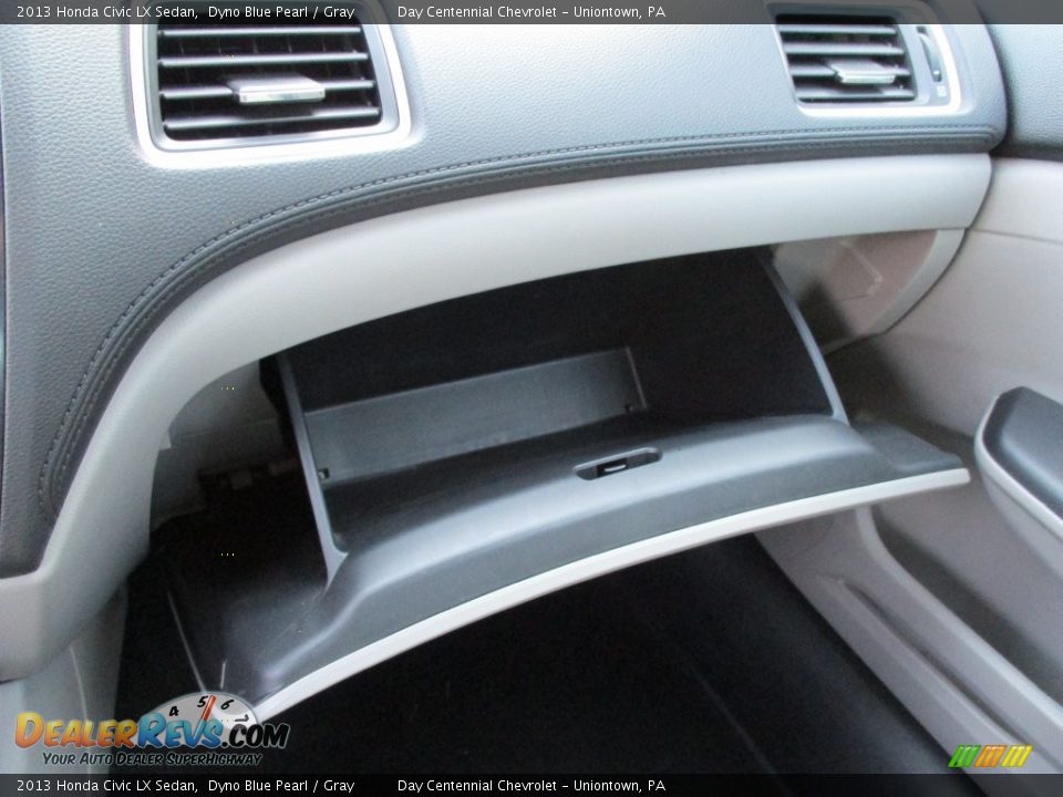 2013 Honda Civic LX Sedan Dyno Blue Pearl / Gray Photo #28