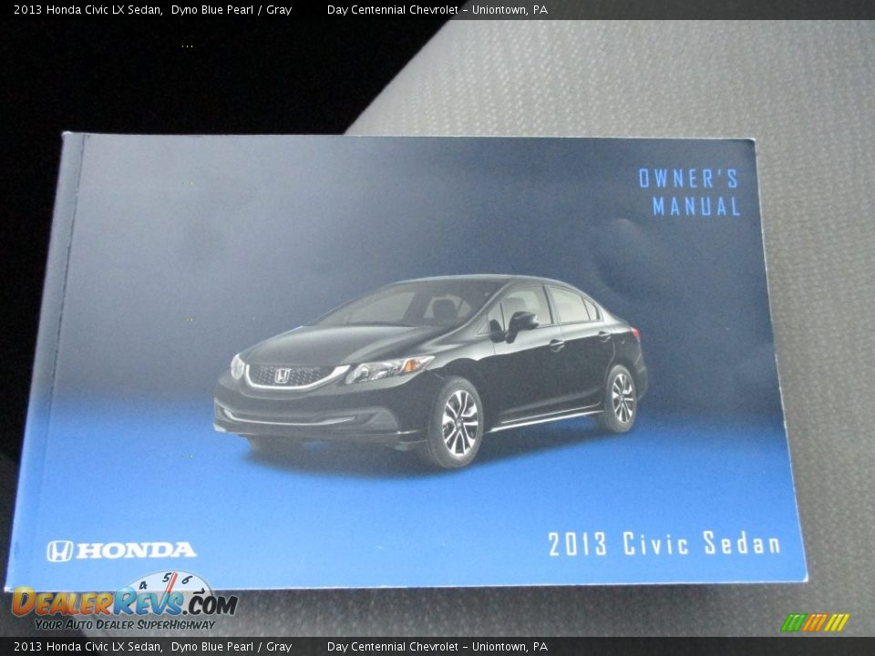 2013 Honda Civic LX Sedan Dyno Blue Pearl / Gray Photo #30