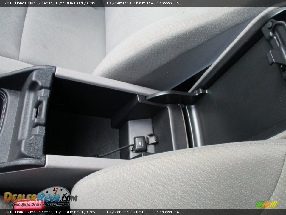2013 Honda Civic LX Sedan Dyno Blue Pearl / Gray Photo #31