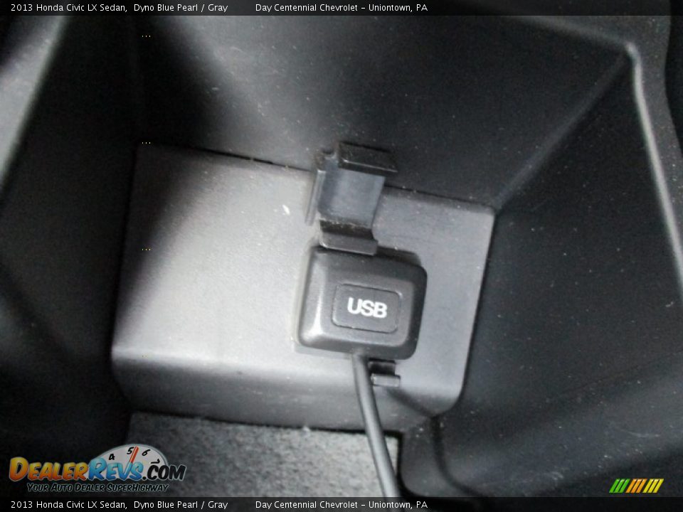 2013 Honda Civic LX Sedan Dyno Blue Pearl / Gray Photo #32