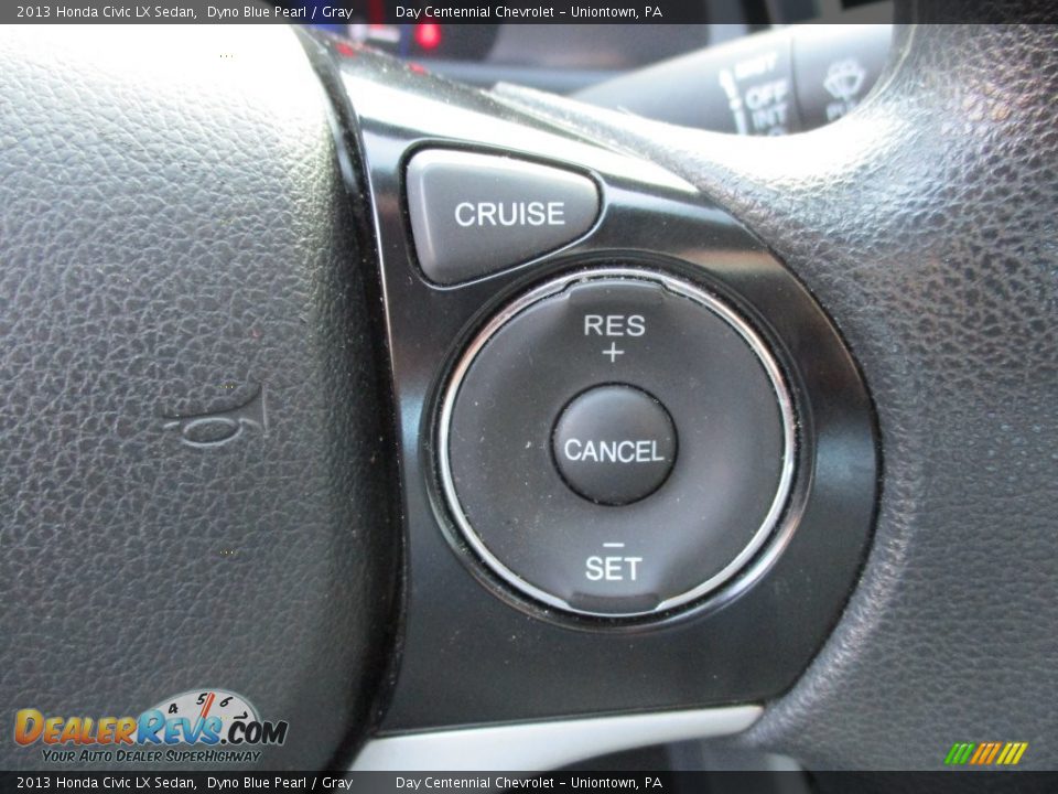 2013 Honda Civic LX Sedan Dyno Blue Pearl / Gray Photo #33