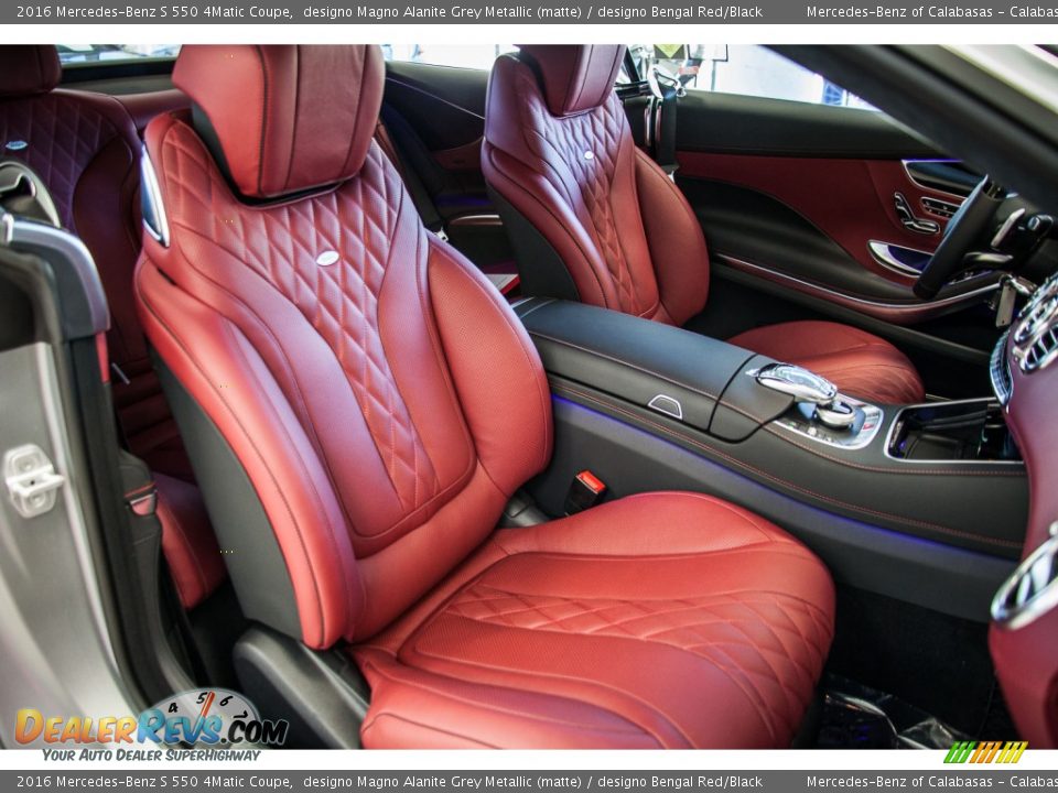 designo Bengal Red/Black Interior - 2016 Mercedes-Benz S 550 4Matic Coupe Photo #5