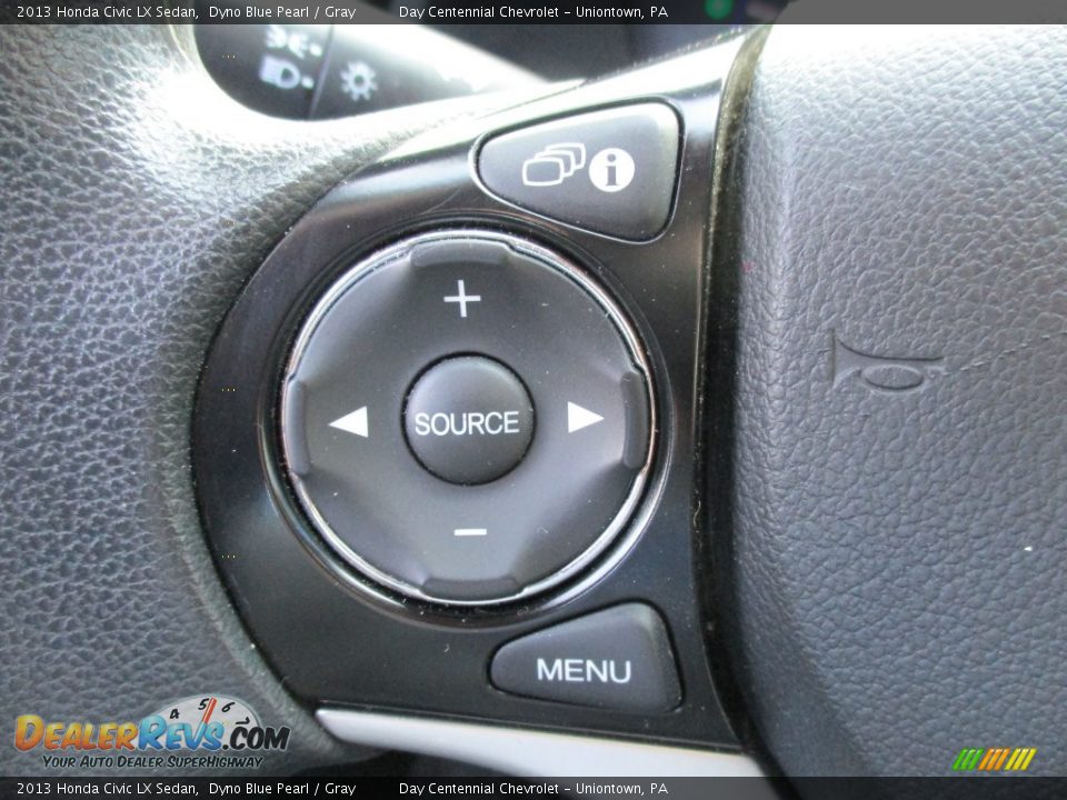 2013 Honda Civic LX Sedan Dyno Blue Pearl / Gray Photo #34