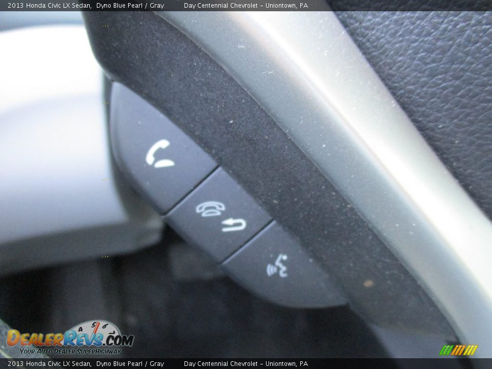 2013 Honda Civic LX Sedan Dyno Blue Pearl / Gray Photo #35