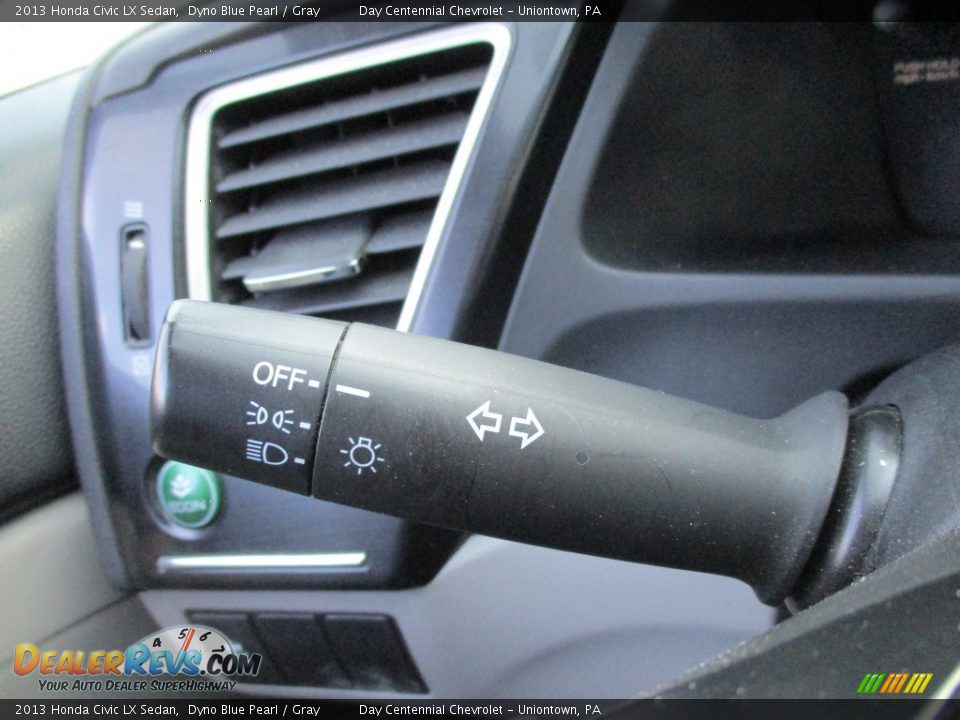 2013 Honda Civic LX Sedan Dyno Blue Pearl / Gray Photo #36