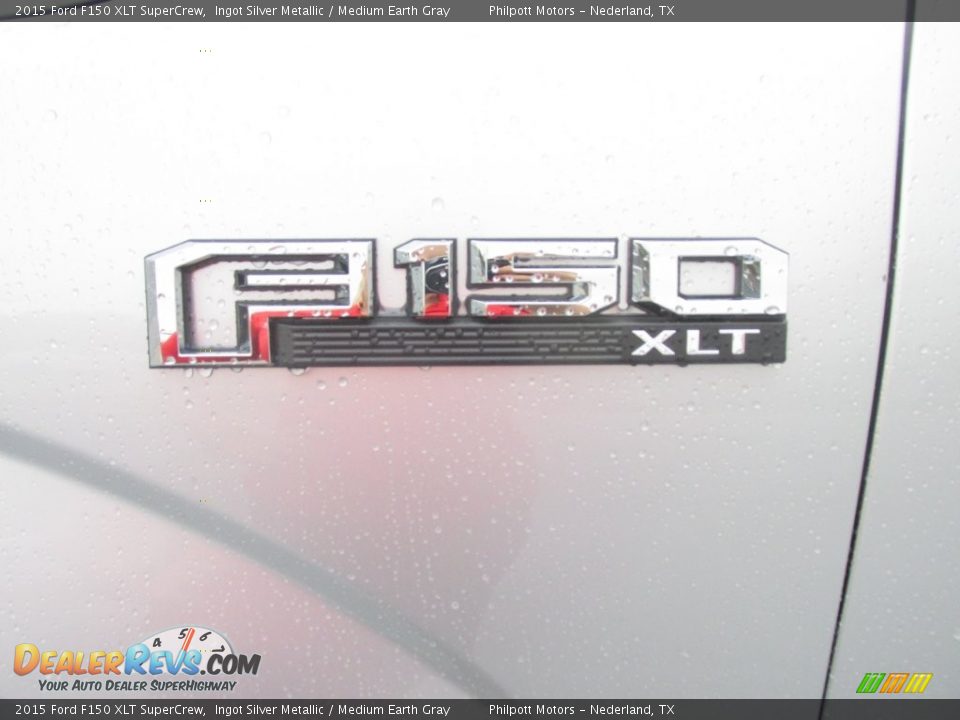 2015 Ford F150 XLT SuperCrew Ingot Silver Metallic / Medium Earth Gray Photo #14