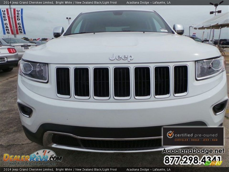2014 Jeep Grand Cherokee Limited Bright White / New Zealand Black/Light Frost Photo #13