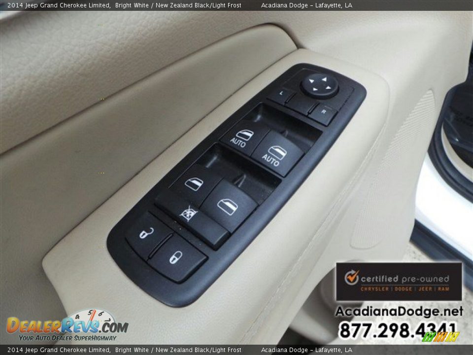 2014 Jeep Grand Cherokee Limited Bright White / New Zealand Black/Light Frost Photo #18