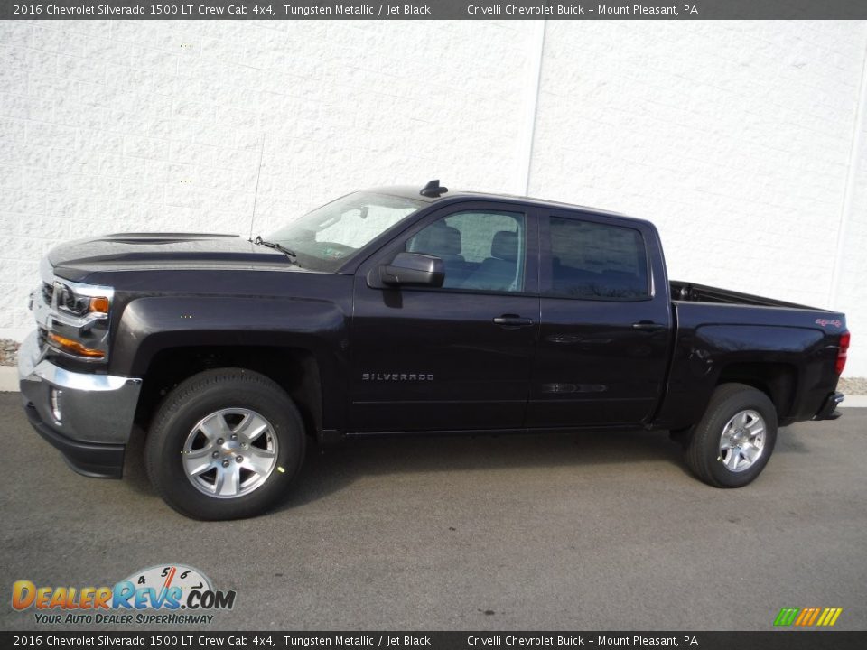 2016 Chevrolet Silverado 1500 LT Crew Cab 4x4 Tungsten Metallic / Jet Black Photo #2