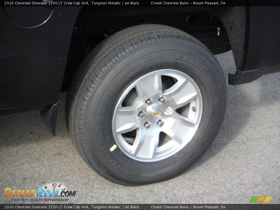 2016 Chevrolet Silverado 1500 LT Crew Cab 4x4 Tungsten Metallic / Jet Black Photo #3