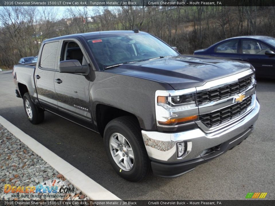 2016 Chevrolet Silverado 1500 LT Crew Cab 4x4 Tungsten Metallic / Jet Black Photo #6