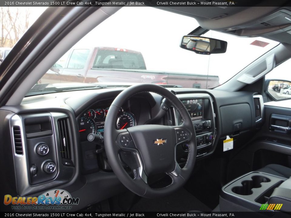 2016 Chevrolet Silverado 1500 LT Crew Cab 4x4 Tungsten Metallic / Jet Black Photo #9