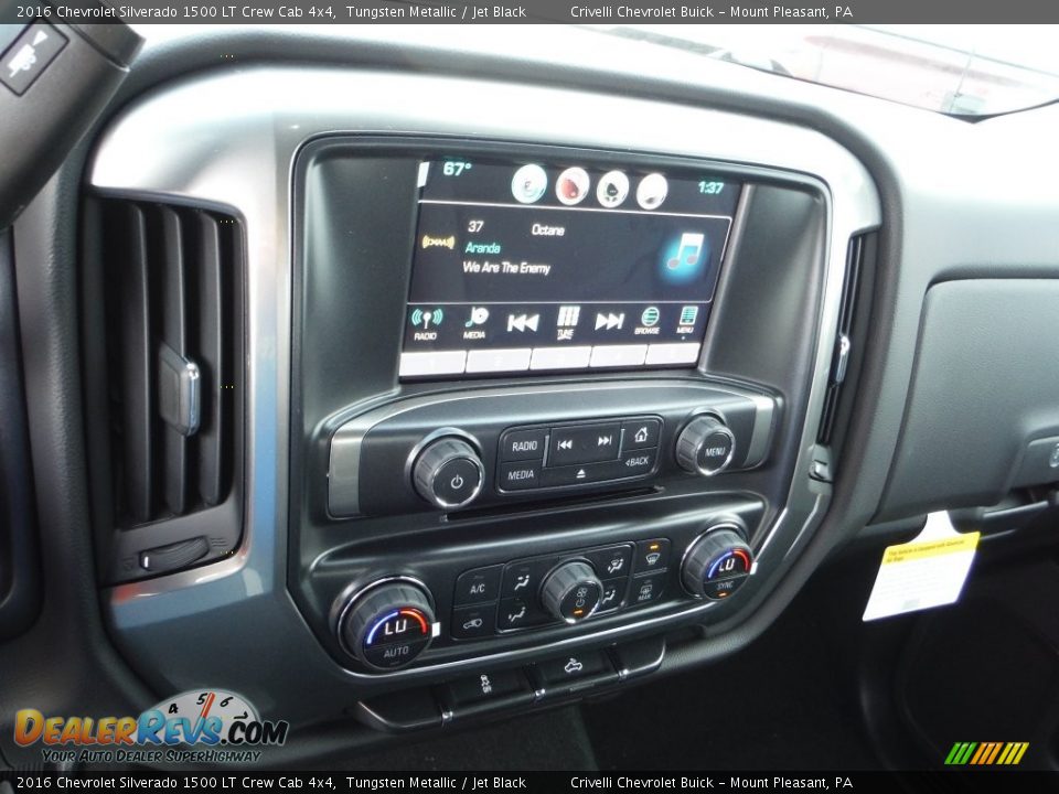 2016 Chevrolet Silverado 1500 LT Crew Cab 4x4 Tungsten Metallic / Jet Black Photo #14