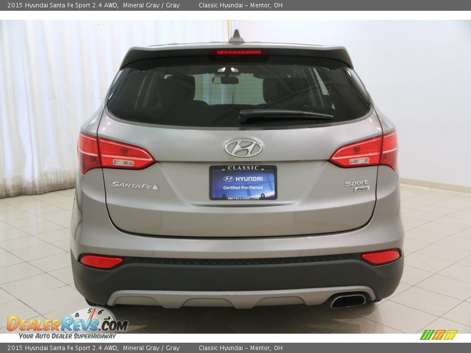 2015 Hyundai Santa Fe Sport 2.4 AWD Mineral Gray / Gray Photo #16