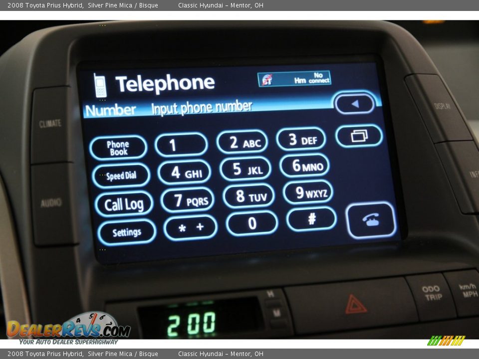 2008 Toyota Prius Hybrid Silver Pine Mica / Bisque Photo #10