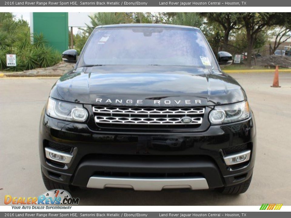 2016 Land Rover Range Rover Sport HSE Santorini Black Metallic / Ebony/Ebony Photo #6